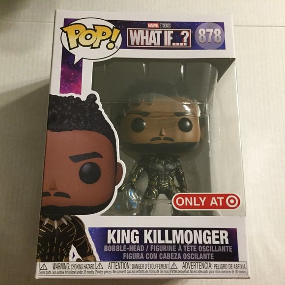 NEW Marvel What If Killmonger Funko Pop Figure #878 - Picture 2 of 8